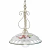 Ferroluce Pendelleuchten Vintage-Handgefertigte Keramik-Pendelleuchte mit Passanastri - Neapel