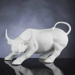 Viadurini Living Deko Artikel Und Wohnaccessoires-Handgefertigte Keramikstatue in Bullenform Made in Italy - Bulino