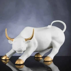 Viadurini Living Deko Artikel Und Wohnaccessoires-Handgefertigte Keramikstatue in Bullenform Made in Italy - Bulino