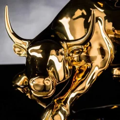 Viadurini Living Deko Artikel Und Wohnaccessoires-Handgefertigte Keramikstatue in Bullenform Made in Italy - Bulino