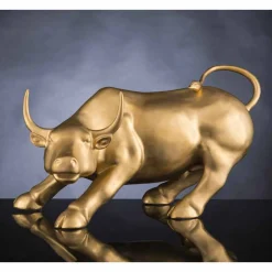 Viadurini Living Deko Artikel Und Wohnaccessoires-Handgefertigte Keramikstatue in Bullenform Made in Italy - Bulino