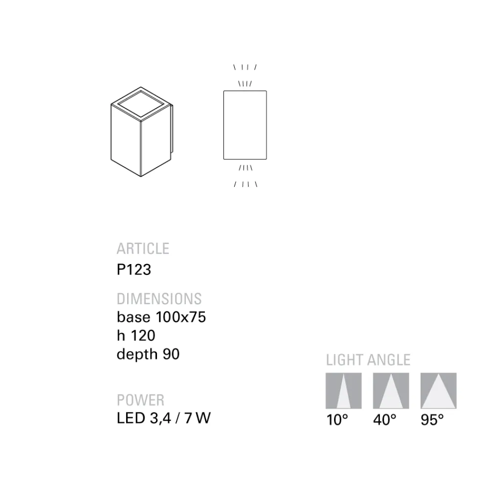 Toscot Garten-Wandlampen-Handgefertigte LED-Gartenwandleuchte aus Terrakotta von Smith