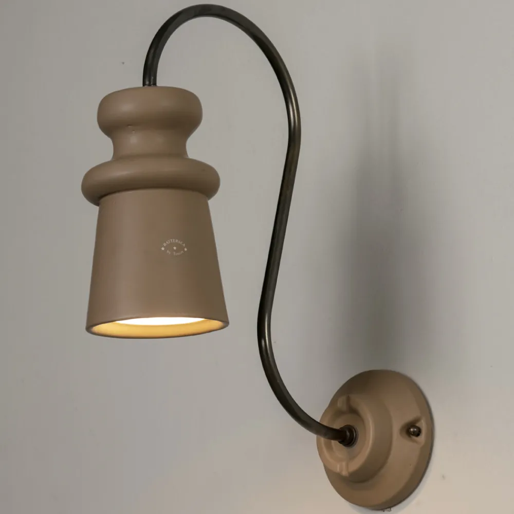 Toscot Garten-Wandlampen-Handgefertigte Majolika-Außenwandleuchte Made in Italy - Battersea