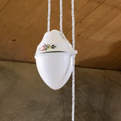 Ferroluce Pendelleuchten Vintage-Handgefertigte Ups and Down Hängelampe aus Keramik mit Passanastri - Neapel