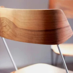 Viadurini Living Moderne Stühle-Handgefertigter Esszimmerstuhl aus Holz und Stahl Made in Italy - Valencia