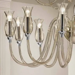 Viadurini Lighting Klassische Kronleuchter-Handgefertigter Venedig Glas Kronleuchter mit 18 Leuchten Made in Italy - Vittoria