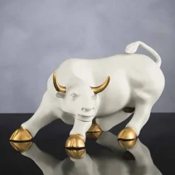 Viadurini Living Deko Artikel Und Wohnaccessoires-Handgefertigtes Keramik Ornament in Bull-Form Made in Italy - Bulino