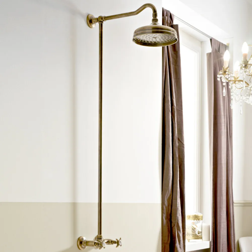 Viadurini Taps Duschsäulen-Handgefertigtes Messing-Duschkopfset im klassischen Stil - Miriano