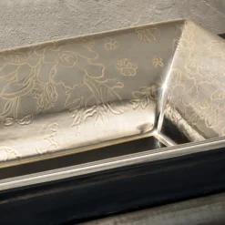 Viadurini Bathroom Waschbecken Aus Fire Clay-Handgegossenes Waschbecken aus Schamotteton mit farbenfrohen Verzierungen, hergestellt in Italien – Aulente