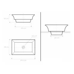 Viadurini Bathroom Waschbecken Aus Fire Clay-Handgegossenes Waschbecken aus Schamotteton mit farbenfrohen Verzierungen, hergestellt in Italien – Aulente