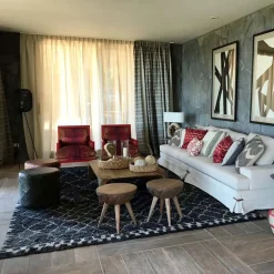 Viadurini Carpets Teppiche-Handgeknüpfter Langflor-Wollteppich in der Türkei - Benedetta