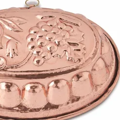 Viadurini Kitchen Küchenzubehör-Handgemachte ovale Kuchenform aus verzinntem Kupfer mit Made in Italy Dekoration - Gianfilippo