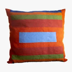 Viadurini by Marchi 1633 Sofakissen-Handgemaltes Hanfkissen Einzigartiges Stück Italienische Kunst - Viadurini von Marchi