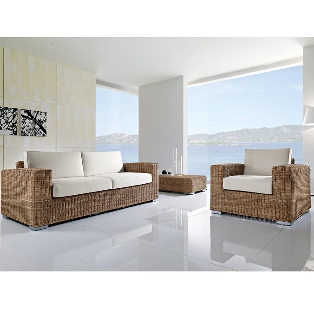 Viadurini in the Garden Garten Lounge Set-Handgewebte Gartenlounge aus Polyrattan - Yoko