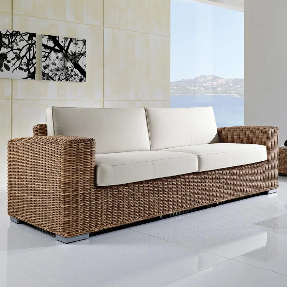 Viadurini in the Garden Garten Lounge Set-Handgewebte Gartenlounge aus Polyrattan - Yoko