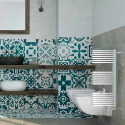 Scirocco H Handtuchheizkörper Wasser-Handtuchwärmer hydraulisch weiß Made in Italy von