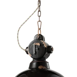 Ferroluce Pendelleuchte Industrial-Handwerkliche und industrielle Pendelleuchte aus Keramik und Eisen - Industriell