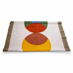 Viadurini by Marchi 1633 Runner-Hanf Tischdecke Runner of Italian Craftsmanship Einzigartiges Stück handbemalt