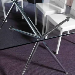 Viadurini Living Ausziehbare Esstische-Hartglas Tisch in modernem Design Thor