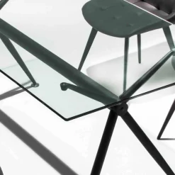 Viadurini Living Ausziehbare Esstische-Hartglas Tisch in modernem Design Thor