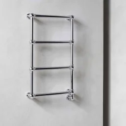 Viadurini Radiators Handtuchheizkörper Elektrisch-Heizkörper Chrom Handtuchwärmer Chrom aus klassischem Messing 200 W - Caesar