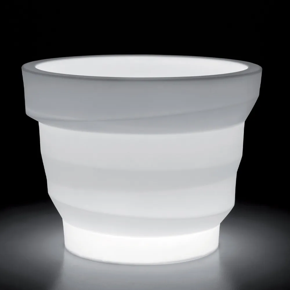 Viadurini in the Garden Lichtmöbel-Helle Gartenvase aus Polyethylen mit LED Made in Italy - Poldo