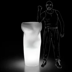 Viadurini in the Garden Lichtmöbel-Helle Outdoor-Vase aus undurchsichtigem Polyethylen Made in Italy - Proud