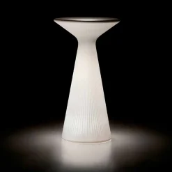 Viadurini in the Garden Lichtmöbel-Heller Couchtisch im Freien aus weißem Polypropylen Made in Italy - Desmond