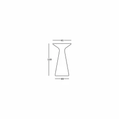 Viadurini in the Garden Lichtmöbel-Heller Couchtisch im Freien aus weißem Polypropylen Made in Italy - Desmond