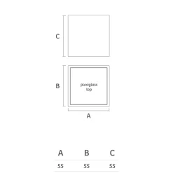 Viadurini in the Garden Lichtmöbel-Heller Garten-Couchtisch aus weißem Polyethylen Made in Italy - Derti