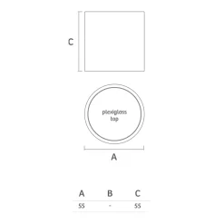 Viadurini in the Garden Lichtmöbel-Heller Garten-Couchtisch aus weißem Polyethylen Made in Italy - Derti