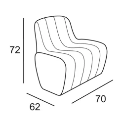 Viadurini in the Garden Lichtmöbel-Heller Gartenstuhl aus Polyethylen mit LED Made in Italy - Galatea