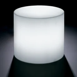 Viadurini in the Garden Lichtmöbel-Heller Outdoor-Couchtisch aus weißem Polyethylen Made in Italy - Derti