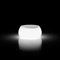 Viadurini in the Garden Lichtmöbel-Heller runder Garten-Couchtisch aus Polyethylen Made in Italy - Tibaldo