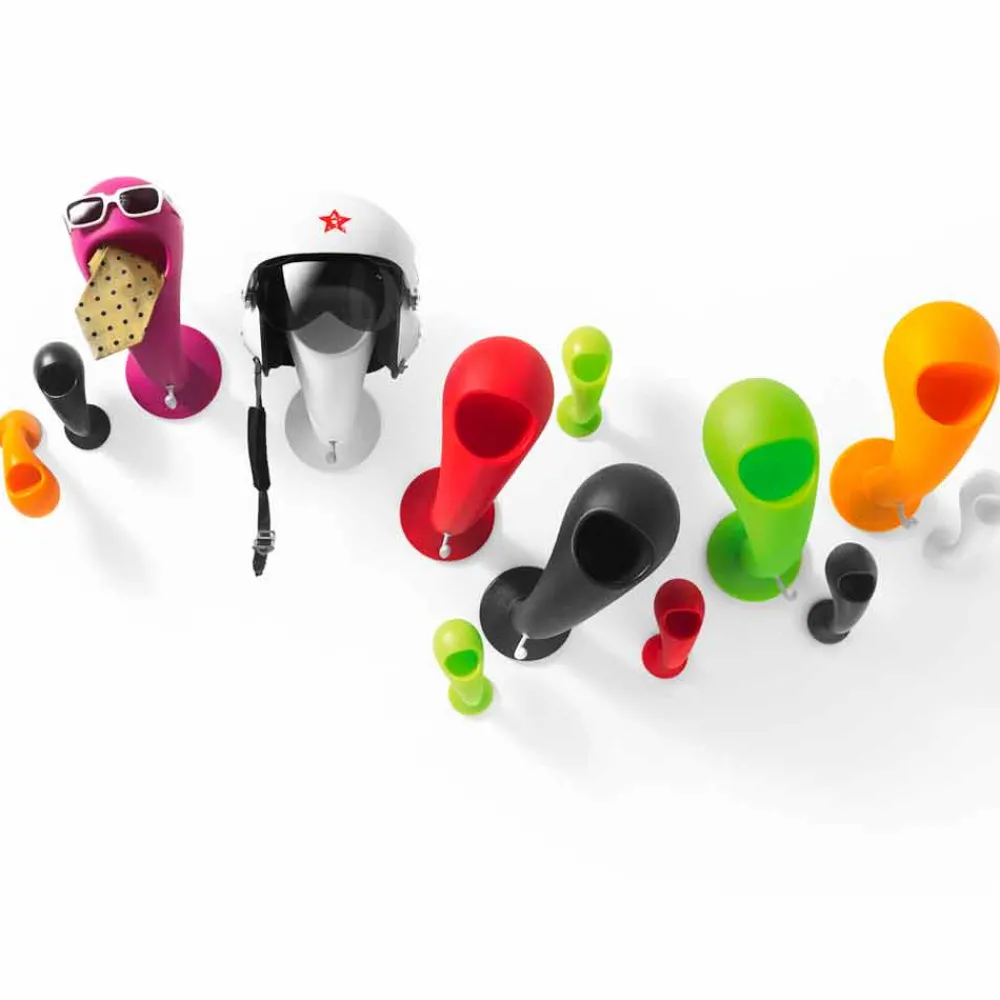 Myyour Wandgarderobe-Helmhalter oder farbiger Wandhalter, 6 Stück - Crazy Head von