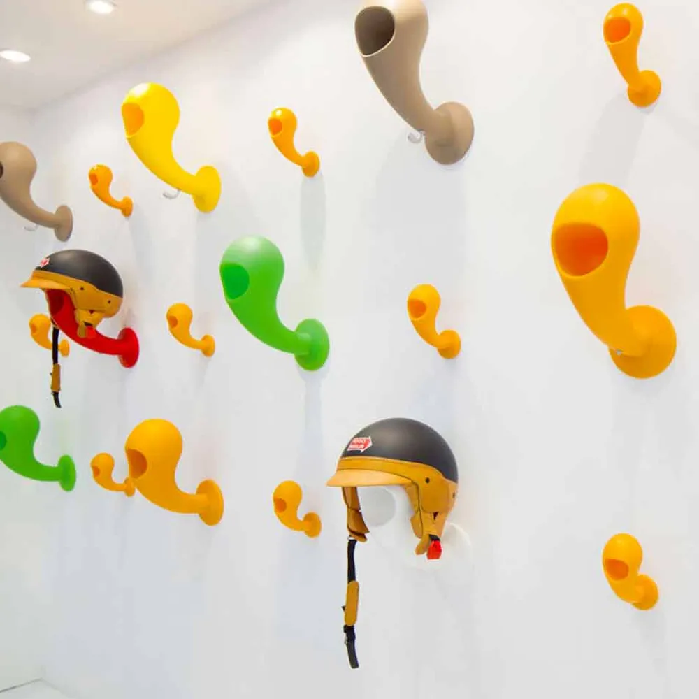 Myyour Wandgarderobe-Helmhalter oder farbiger Wandhalter, 6 Stück - Crazy Head von