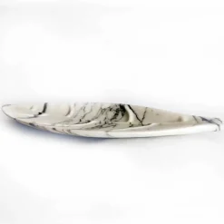 Viadurini Kitchen Küchenzubehör-Herzstück aus Arabescato-Marmor mit Blattform Made in Italy - Treviso