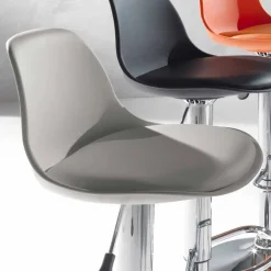 Viadurini Living Barhocker-Höhenverstellbar Hocker aus Kunsteleder, modernes Design - Rosa