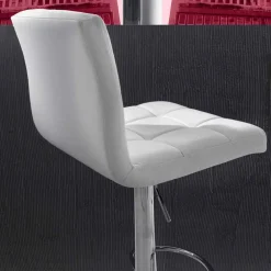 Viadurini Living Barhocker-Höhenverstellbar Hocker mit Sitzfläche aus Kunstelder, modernem Design - Delfina