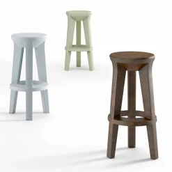 Viadurini in the Garden Outdoor Hocker-High Design Barhocker aus Polyethylen Made in Italy - Tinuccia