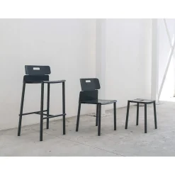 Viadurini in the Garden Outdoor Hocker-High Design Hocker für den Außenbereich aus Aluminium Made in Italy - Dobla