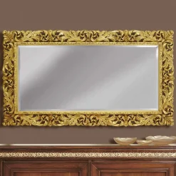 Viadurini Classic Wandspiegel-Hölzerner Wandspiegel mit modernen Linien handgemacht in Italien Alex