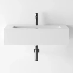 Viadurini Bathroom Keramikwaschbecken-Hänge- oder Aufsatzwaschbecken aus farbiger Keramik Made in Italy - Quadro