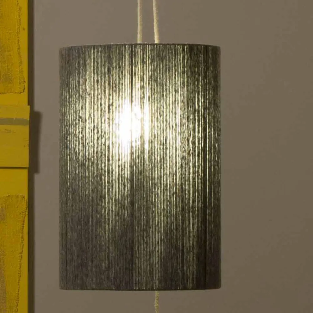 Viadurini by Sideform Moderne Stehlampen|Moderne Pendelleuchten-Hängelampe / Stehlampe aus Messing und Wolle made in Italy Evita