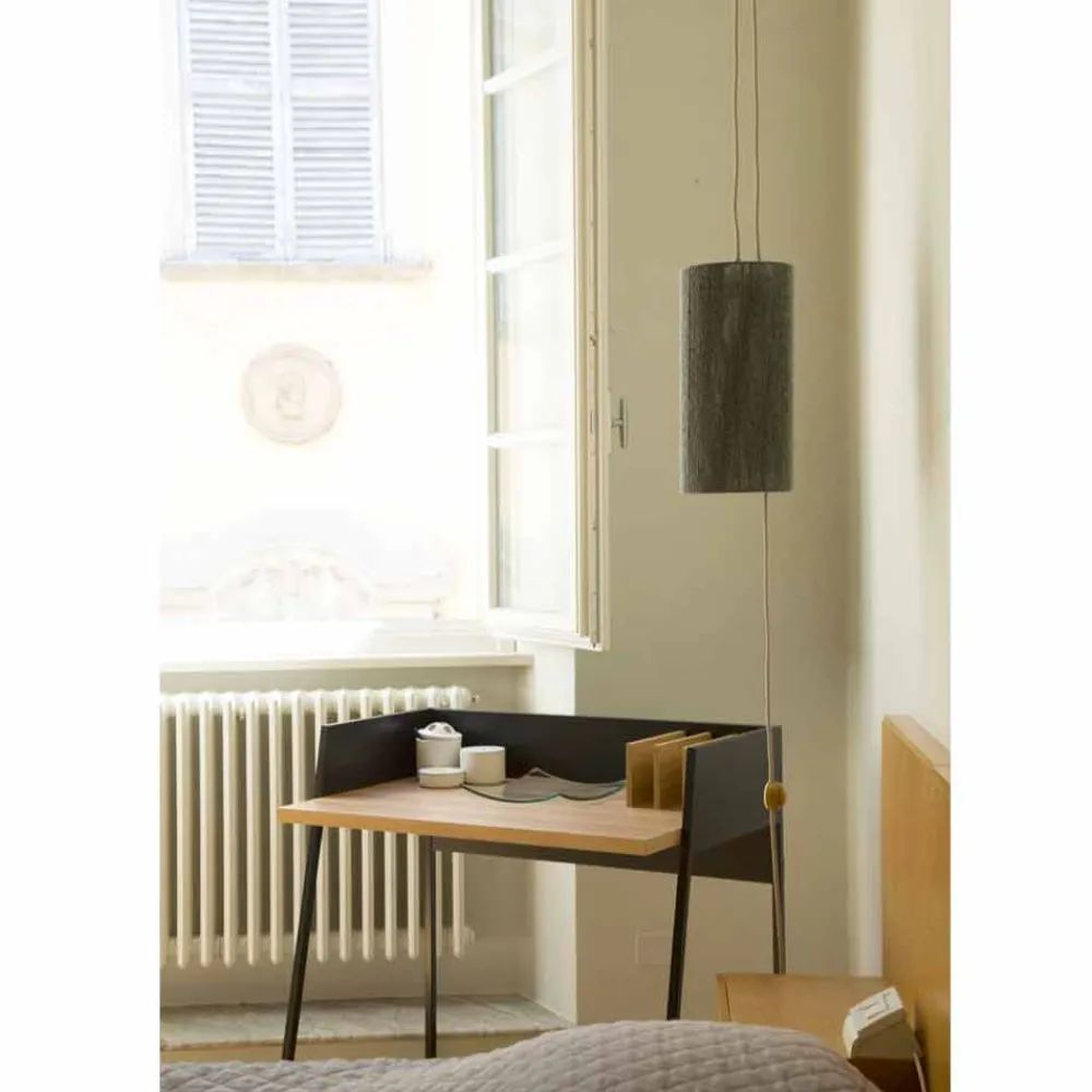 Viadurini by Sideform Moderne Stehlampen|Moderne Pendelleuchten-Hängelampe / Stehlampe aus Messing und Wolle made in Italy Evita
