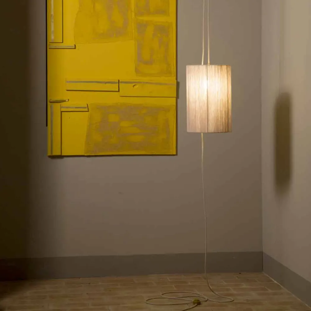 Viadurini by Sideform Moderne Stehlampen|Moderne Pendelleuchten-Hängelampe / Stehlampe aus Messing und Wolle made in Italy Evita