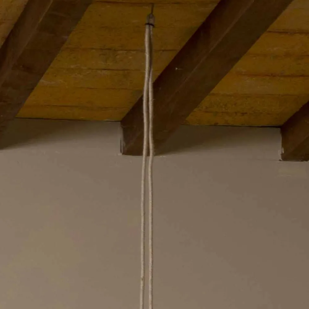 Viadurini by Sideform Moderne Stehlampen|Moderne Pendelleuchten-Hängelampe / Stehlampe aus Messing und Wolle made in Italy Evita