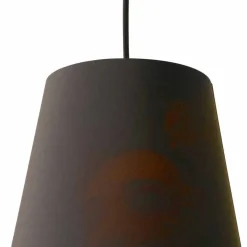 Viadurini Lighting Designer Pendelleuchten-Hängelampe aus anthrazitfarbenem Leinen mit internem Designdruck 2 Größen - Bramosia