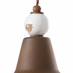 Ferroluce Pendelleuchten Vintage-Hängelampe aus Eisen und Keramik Teresa