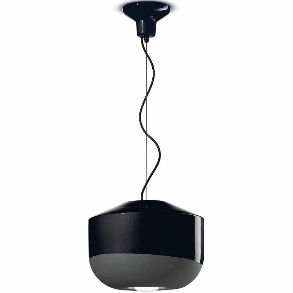 Ferroluce Moderne Pendelleuchten-Hängelampe aus farbiger Keramik Made in Italy - Bellota